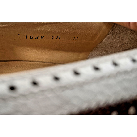 VTG Bragano Cole Haan Men's Spectator Oxford SZ 10 D Wingtip Tan White Brogue - Picture 11 of 11